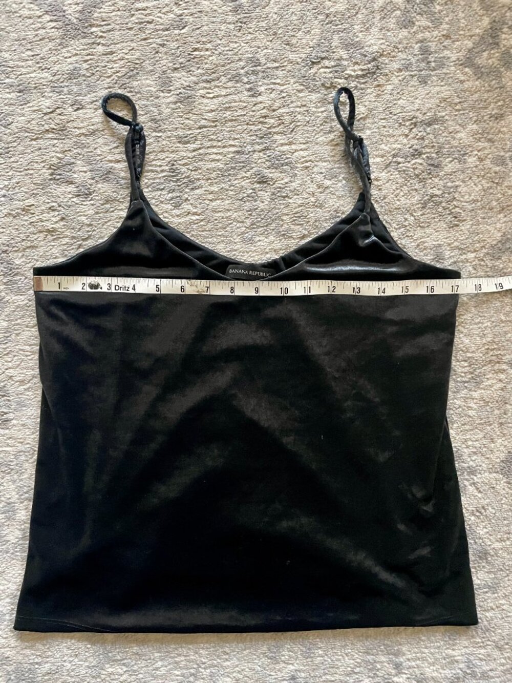Banana Republic Deep Blue Velvet Camisole - M - Picture 2 of 2